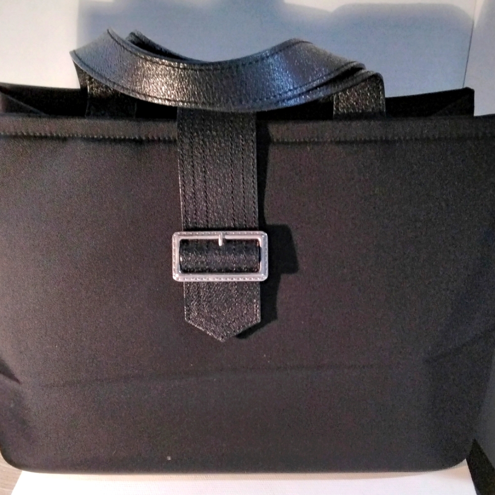 Authentic Burberry Black Buckle Tote